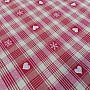 Christmas decorative fabric DUSTIN hearts