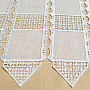 Luxurious embroidered curtain GERSTER on stained glass 11756/030/0010 cream