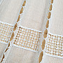 Luxurious embroidered curtain GERSTER on stained glass 11756/030/0010 cream