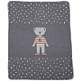 Children's blanket JUWEL 7132/90 gray 70x90