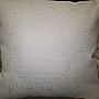 Embroidered cover FLOWERS white 40x40
