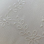 Embroidered cover FLOWERS white 40x40