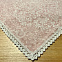 Old pink tablecloth with lace 70x70