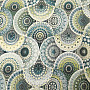 Decorative fabric MANDALA blue green