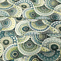 Decorative fabric MANDALA blue green