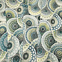 Decorative fabric MANDALA blue green