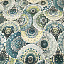 Decorative fabric MANDALA blue green