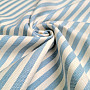 Decorative fabric LEO CELESTE blue stripe