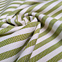 Decorative fabric LEO VERDE green stripe