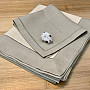 Linen tablecloth - set 130x150 50x50