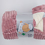 blanket Sheep corduroy OLD PINK 150x200