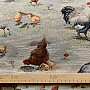 BACKYARD HEN tapestry fabric