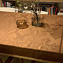 Table cloth DAMASK brown 120x140