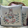 Tapestry cushion cover BARE IN A MUG pink