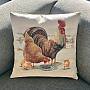 Gobelin cushion cover CHICKEN FAMILY