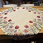 Tapestry tablecloth and scarf TULIP BORDURA