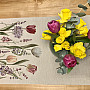 Tapestry tablecloth and scarf TULIP BORDURA