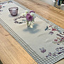 Tapestry tablecloth and scarf EASTER TIME beige check