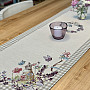 Tapestry tablecloth and scarf EASTER TIME beige check