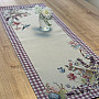 Tapestry tablecloth and scarf EASTER TIME purple check