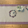 Tapestry tablecloth and scarf EASTER TIME purple check