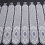 Luxurious embroidered stained glass curtain IVORY