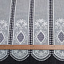 Luxurious embroidered stained glass curtain IVORY