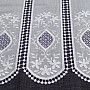 Luxurious embroidered stained glass curtain IVORY