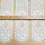 Luxurious embroidered stained glass curtain IVORY
