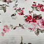 Decorative fabric RED ROSE ALISA