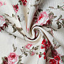 Decorative fabric RED ROSE ALISA