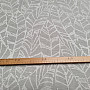 Decorative fabric MALVIA leaves GRAY