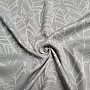 Decorative fabric MALVIA leaves GRAY