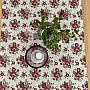Table cloth and shawl TOSCANA VALERY FLOWER BORDO