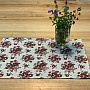 Table cloth and shawl TOSCANA VALERY FLOWER BORDO