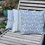 Cushion cover TOSCANA RIGA STRIPE blue