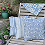 Cushion cover TOSCANA RIGA STRIPE blue