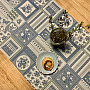 Tablecloth and shawl TOSCANA VALERY PATCHWORK blue