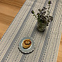 Tablecloth and shawl TOSCANA VALERY RIGA blue stripe