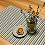 Tablecloth and scarf TOSCANA VALERY MULTI STRIPE blue