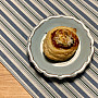 Tablecloth and scarf TOSCANA VALERY MULTI STRIPE blue