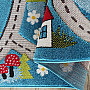 Children's piece carpet Color Kids 02 blue - JOURNEY IN THE WOODS