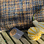 Luxury decorative pillow YARA BLUE
