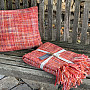 Luxury decorative pillow YARA RED red