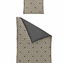Luxury flannel bedding IRISETTE 8395-80 PANDA gray beige