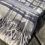 Luxury blanket KARO SMETANOVO BLUE