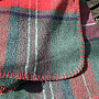 Luxury blanket CHECK GREEN RED