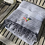 Luxury blanket ANTHRACITE STRIPE