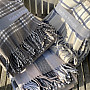 Luxury blanket CHECK LIGHT PINK GRAY