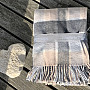 Blanket CHECK LIGHT PINK GREY